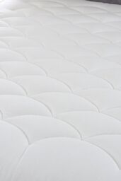 The Shire Bed Company White Classic Cotton Hypoallergenic Quilted Ortho Mattress - Size: Single - thumbnail 4