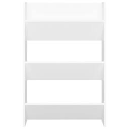 Berkfield Home Wall Shoe Cabinet White 60x18x90 cm Engineered Wood - Size: 60 x 18 x 90 cm - thumbnail 4