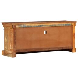 Berkfield Home TV Cabinet 110x30x45 cm Solid Reclaimed Wood in Brown - Size: 110 x 30 x 45 cm - thumbnail 6