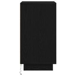Berkfield Home Durable Bedside Cabinet with LED Lights¬†Black 38x34x65 cm in Black - Size: 38 x 34 x 65 cm - thumbnail 8