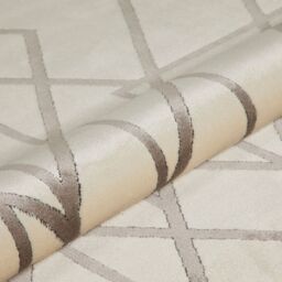 The Rug Shop UK Geometric Cheque Viscose Easy To Grey Clean Latex Back Rug - Size: 120 cm x 180 cm - thumbnail 5