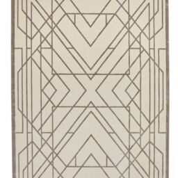 The Rug Shop UK Geometric Cheque Viscose Easy To Grey Clean Latex Back Rug - Size: 120 cm x 180 cm - thumbnail 2