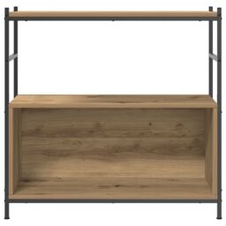 Berkfield Home Book Cabinet Artisian Oak 80x30x78, 5 cm Engineered Wood in Brown - thumbnail 6