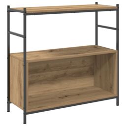Berkfield Home Book Cabinet Artisian Oak 80x30x78, 5 cm Engineered Wood in Brown - thumbnail 2
