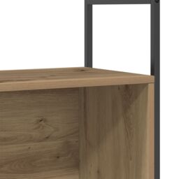 Berkfield Home Book Cabinet Artisian Oak 80x30x78, 5 cm Engineered Wood in Brown - thumbnail 8