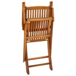 Berkfield Home Folding Outdoor Chairs 2 pcs Solid Acacia Wood in Brown - thumbnail 6