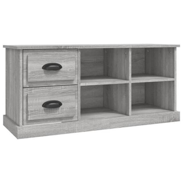 Berkfield Home TV Cabinet Grey Sonoma 102x35.5x47.5 cm Engineered Wood - image 1