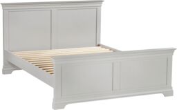 Seconique Bordeaux 5' Bed High Foot End (Part Assembled) in Light Grey - Size: King - thumbnail 2