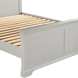 Seconique Bordeaux 5' Bed High Foot End (Part Assembled) in Light Grey - Size: King - thumbnail 6