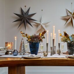 Ivyline Juniper Silver Glass Tree - H41cm W18cm - 2 other Colours & 2 Sizes Available - Hand finished - 2024 star performer in Metallic Silver - thumbnail 5