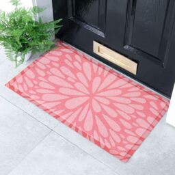 Artsy Mats Pink Petals Indoor & Outdoor Doormat - 70x40cm - Size: 40 cm x 70 cm