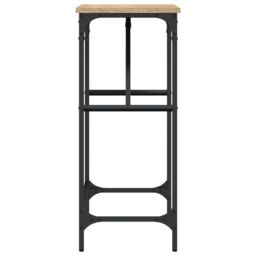 Berkfield Home Console Table Sonoma Oak 75x32x75 cm Engineered Wood in Brown - Size: 75 x 32 x 75 cm - thumbnail 5