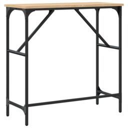 Berkfield Home Console Table Sonoma Oak 75x32x75 cm Engineered Wood in Brown - Size: 75 x 32 x 75 cm - thumbnail 6