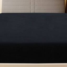 Berkfield Home Jersey Fitted Sheets 2 pcs Black 160x200 cm Cotton - thumbnail 3