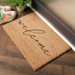 Artsy Mats Welcome Doormat (60 x 40cm) in Brown - Size: 40 cm x 60 cm - thumbnail 2