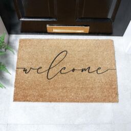Artsy Mats Welcome Doormat (60 x 40cm) in Brown - Size: 40 cm x 60 cm - thumbnail 1