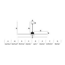 Netlighting Just Fan Matt Black Wood ceiling fan 3 Blades 178cm - thumbnail 4