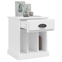 Berkfield Home Bedside Cabinets 2 pcs White 43x36x50 cm - Size: 43 x 36 x 50 cm - thumbnail 5
