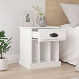 Berkfield Home Bedside Cabinets 2 pcs White 43x36x50 cm - Size: 43 x 36 x 50 cm - thumbnail 3