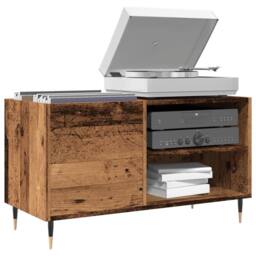 Berkfield Home Record Cabinet Old Wood 84.5x38x48 cm Engineered Wood in Brown - thumbnail 2