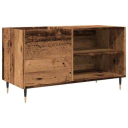 Berkfield Home Record Cabinet Old Wood 84.5x38x48 cm Engineered Wood in Brown - thumbnail 3