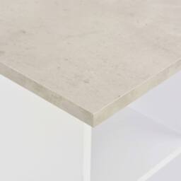 Berkfield Home Durable Bar Table White & Concrete 60x60x110 cm - Size: 60 x 60 x 110 cm - thumbnail 4