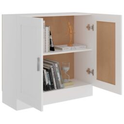 Berkfield Home Book Cabinet White 82.5x30.5x80 cm Engineered Wood - thumbnail 4