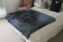 Benjamin Tate Design Star Tree Line Blanket in Natural - Size: 120 cm x 150 cm - thumbnail 3