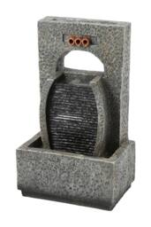 H&O Direct Outdoor Creative Solar-Powered Garden Water Fountain Decor in Natural - thumbnail 4