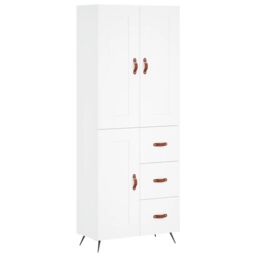 Berkfield Home Highboard White 69.5x34x180 cm Engineered Wood - thumbnail 2