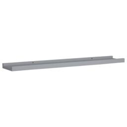 Berkfield Home Picture Frame Ledge Shelves 2 pcs Grey 80x9x3 cm MDF - Size: 80 x 9 x 3 cm - thumbnail 1
