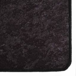 Berkfield Home Rug Washable 80x150 cm Anthracite Anti Slip in Black - Size: 100 cm diameter - thumbnail 1