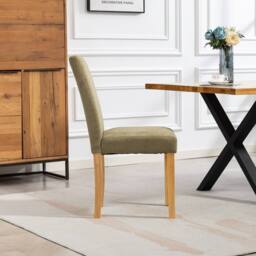 Artemis Home Almont Fabric Dining Chairs - Set of 2 in Pale Green - Size: 2 Pack - thumbnail 5
