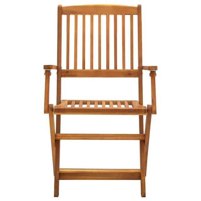 Berkfield Home Durable Folding Outdoor Chairs 2 pcs Solid Acacia Wood in Brown - image 1