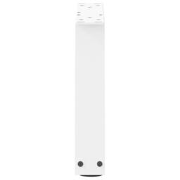 Berkfield Home Modern Dining Table Legs V-Shape 2 pcs White 30x(30-31.3) cm Steel - thumbnail 6