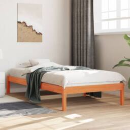 Berkfield Home Beautiful Day Bed without Mattress Wax Brown 90x200 cm Solid Wood Pine - thumbnail 2