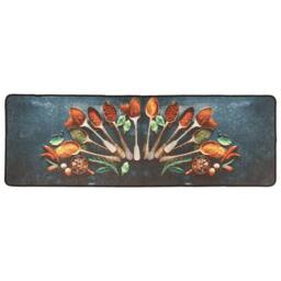 Berkfield Home Kitchen Rug Multicolour 60x180 cm Washable Anti Slip - Size: 100 cm diameter - thumbnail 3