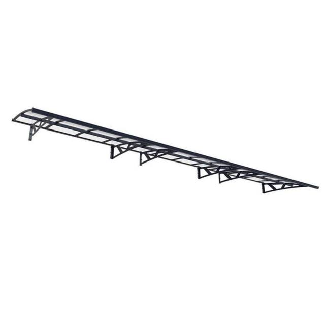 Palram Patio Cover Amsterdam Door Awning Canopy 6690 Clear - L670.5 cm - Grey - image 1