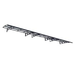 Palram Patio Cover Amsterdam Door Awning Canopy 6690 Clear - L670.5 cm - Grey - thumbnail 1