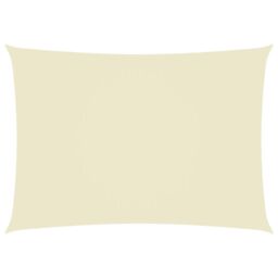 Berkfield Home Sunshade Sail Oxford Fabric Rectangular 3x5 m Cream in Beige - thumbnail 1