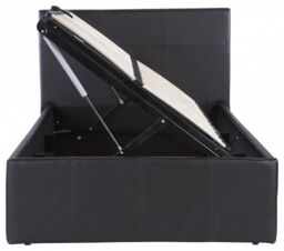 KOSY KOALA Ottoman Storage Black Faux Leather Bed Side Lift 3ft Single Bed Frame - thumbnail 4