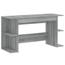 Berkfield Home Desk Grey Sonoma 140x50x75 cm Engineered Wood - Size: 140 x 50 x 75 cm - thumbnail 1