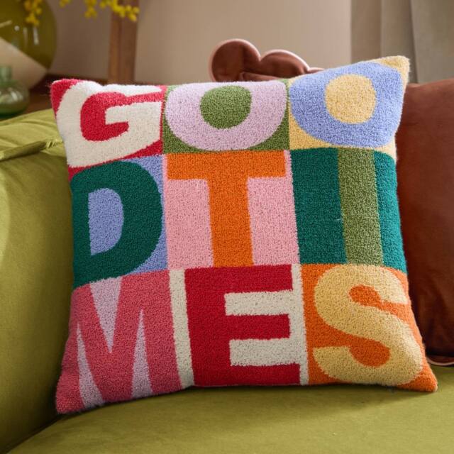 Furn Good Times Tuft Boucle Cushion - Size: 43 cm x 43 cm - image 1