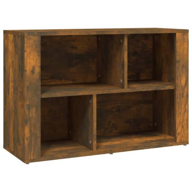 Berkfield Home Sideboard Smoked Oak 80x30x54 cm Engineered Wood in Brown - Size: 80 x 30 x 54 cm - image 1