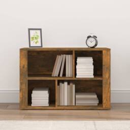 Berkfield Home Sideboard Smoked Oak 80x30x54 cm Engineered Wood in Brown - Size: 80 x 30 x 54 cm - thumbnail 3