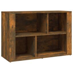 Berkfield Home Sideboard Smoked Oak 80x30x54 cm Engineered Wood in Brown - Size: 80 x 30 x 54 cm - thumbnail 1