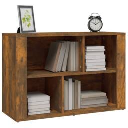 Berkfield Home Sideboard Smoked Oak 80x30x54 cm Engineered Wood in Brown - Size: 80 x 30 x 54 cm - thumbnail 4