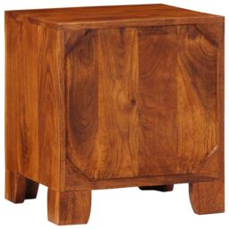 Berkfield Home Bedside Cabinet 2 pcs 40x35x45 cm Solid Wood Acacia in Brown - Size: 40 x 35 x 45 cm - thumbnail 4
