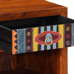 Berkfield Home Bedside Cabinet 2 pcs 40x35x45 cm Solid Wood Acacia in Brown - Size: 40 x 35 x 45 cm - thumbnail 6