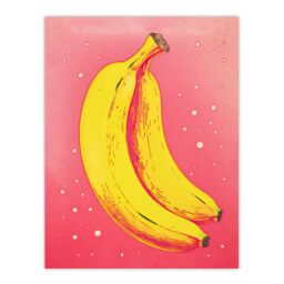 "Artery8 Wall Art Print Simple Banana Minimal Kitchen Art Minimalist Interior Decor Poster - Size: W12"" x H16""" - thumbnail 1